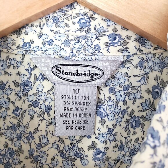 Vintage 90's Top Floral Sleeveless Top Cottagecore - Picture 6 of 8